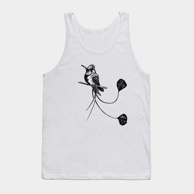 hummingbird Tank Top by ativka